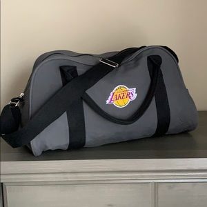 LA Lakers Gray Duffel